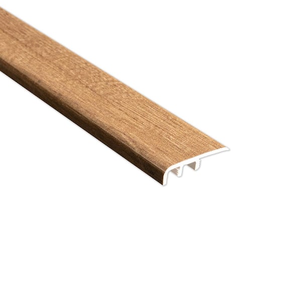 INHAUS SURFACES Stratton Oak Hybrid Resilient 0.31 in. T x 1.38 in. W x 72 in. L Waterproof End Cap Molding