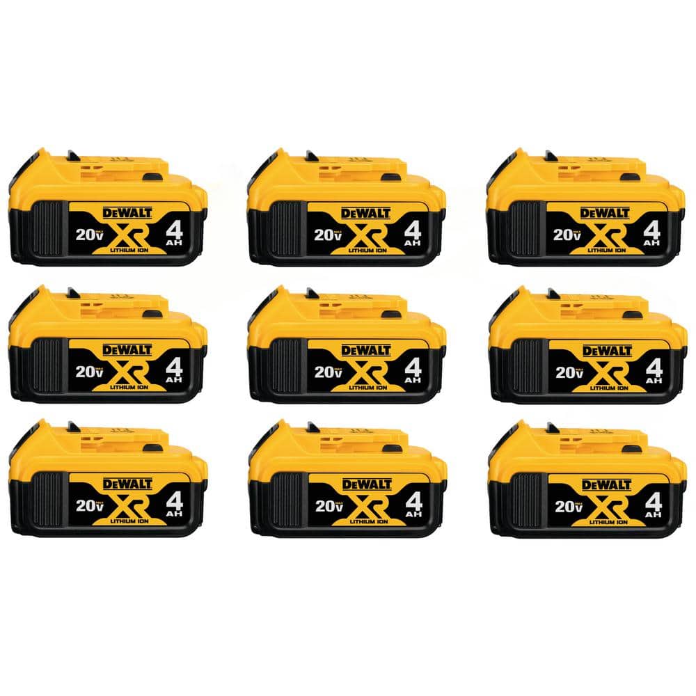 20V MAX Premium Lithium-Ion 4.0Ah Battery Pack (9-Pack) price history on PriceWatchPro