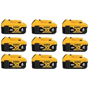 20V MAX XR Premium Lithium-Ion 4.0Ah Battery Pack (9-Pack)