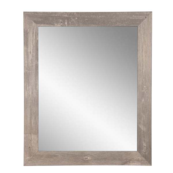 BrandtWorks Medium Rectangle Brown American Colonial Mirror (36 in. H x 32 in. W)