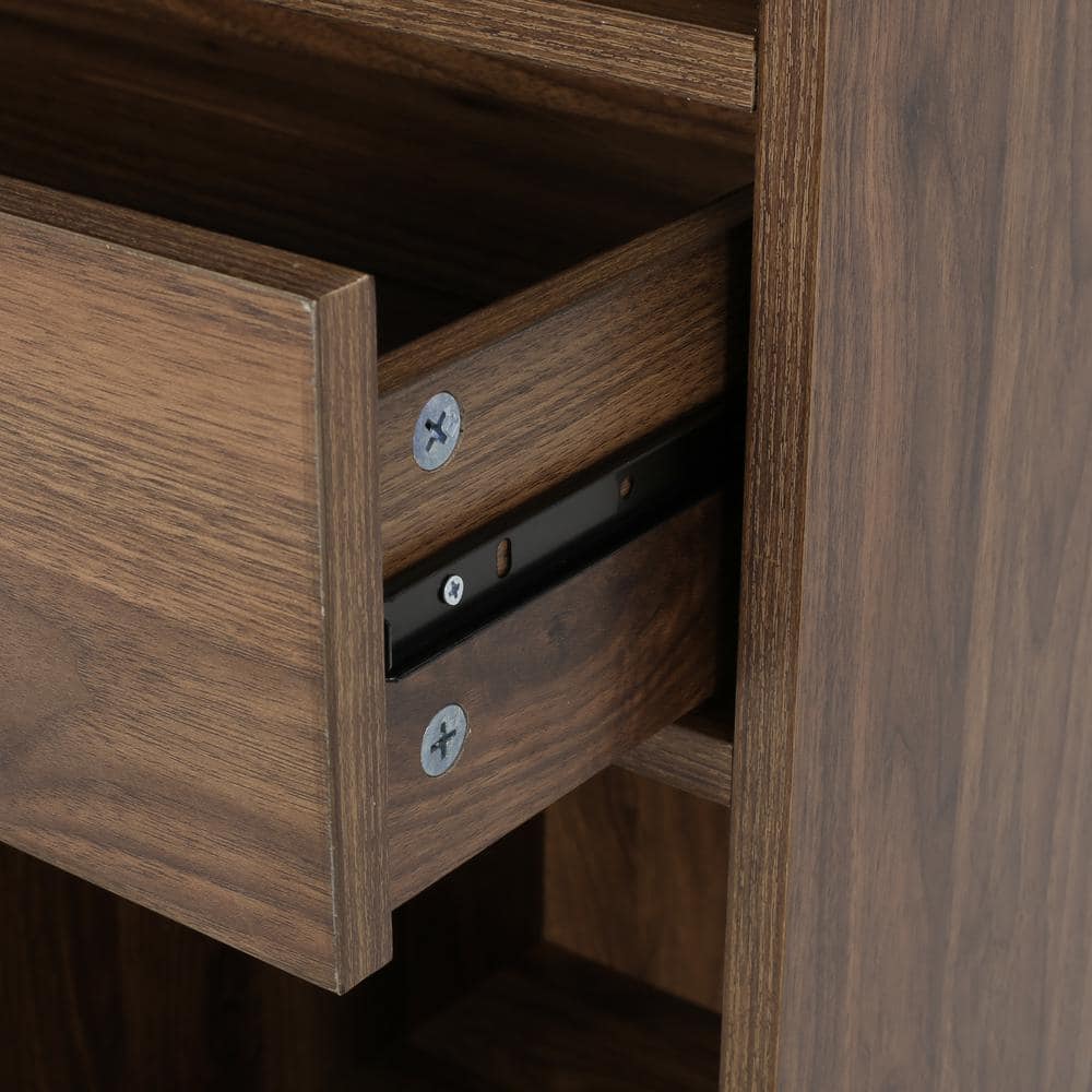 Contemporary Black Faux Wood Cube Unit Bookcase with Iron Legs