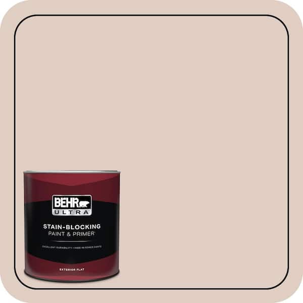 BEHR ULTRA 1 qt. #PPL-77 Cocoa Parfait Flat Exterior Paint & Primer