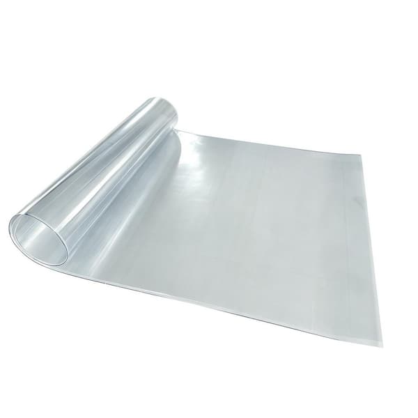 1-Roll 3.2 ft. x 32.8 ft. Ribbed Heavy Polycarbonate Roof Panel in Clear UV Resistant Thermal Insulation Greenhouse Agri