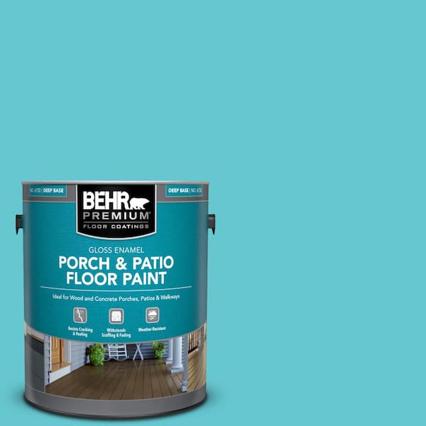 BEHR PREMIUM 1 gal. #P470-4 Paradise Sky Gloss Enamel Interior/Exterior Porch and Patio Floor Paint