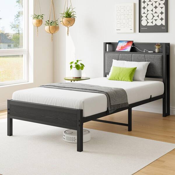 Baxton Studio Zinnia Vintage Industrial Black Finished Metal Queen Size Platform Bed Baxton Studio Zinnia Vintage Industrial Black Finished Metal Queen Size Platform Bed