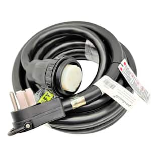 36 ft. STW 6/3 and 8/1 RV/Marine 50 Amp 125-Volt/250-Volt Extension Cord 14-50P Plug to SS2-50R Twist Lock Receptacle