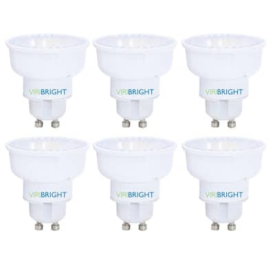 50-Watt Equivalent GU10 Base MR16 Dimmable Halogen Replacement LED Light Bulb in Cool White, 4,000K(6-Pack)