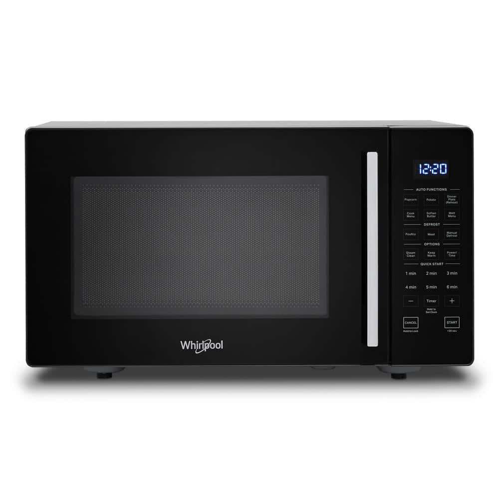 Black 19-Inch Compact Countertop Microwave with LED Display
