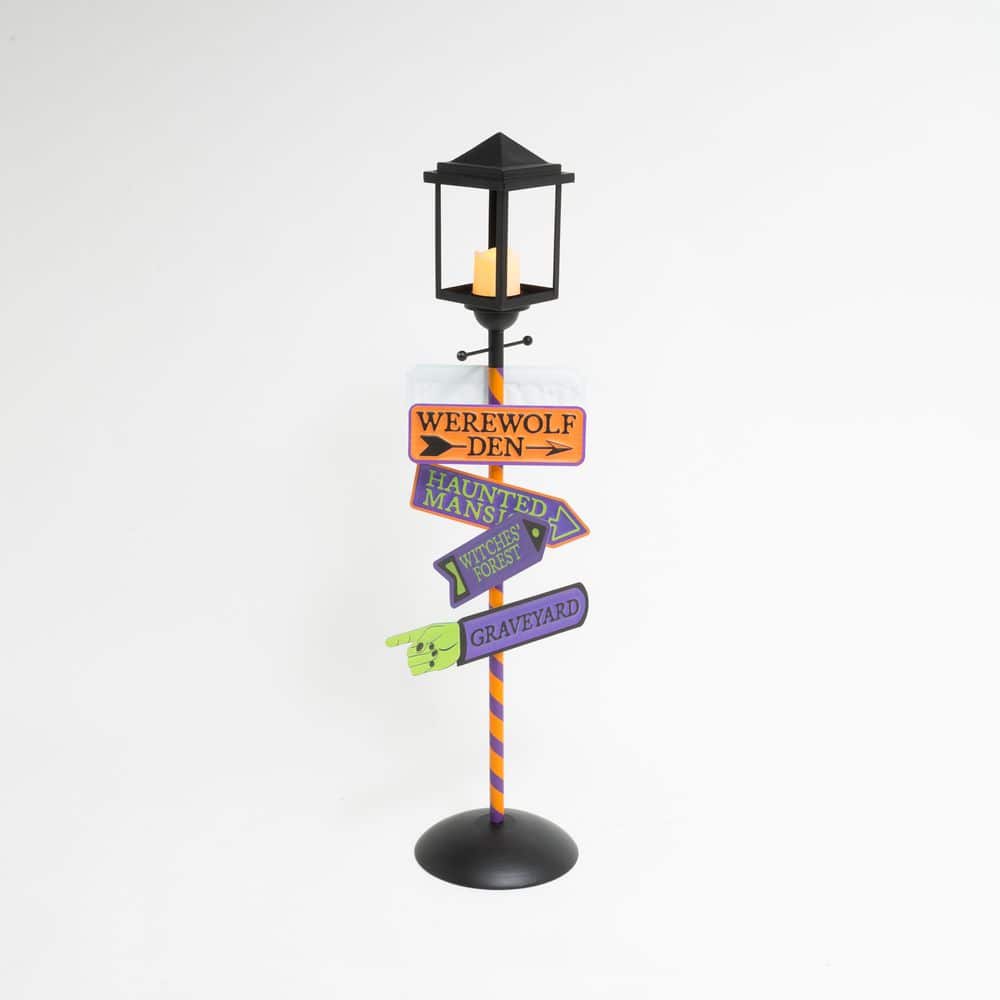 47.95 in Lighted Halloween Metal Street Lamp with Candle price history on PriceWatchPro