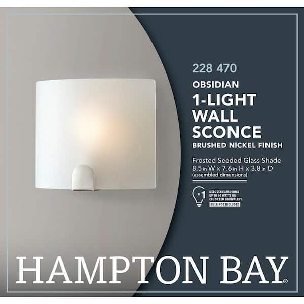 hampton bay obsidian wall sconce