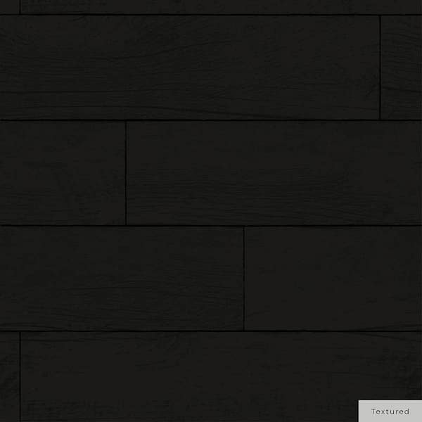 Tempaper Espresso Wood Planks Vinyl Peel and Stick Textured Wallpaper Roll (Covers 28 sq. ft.)