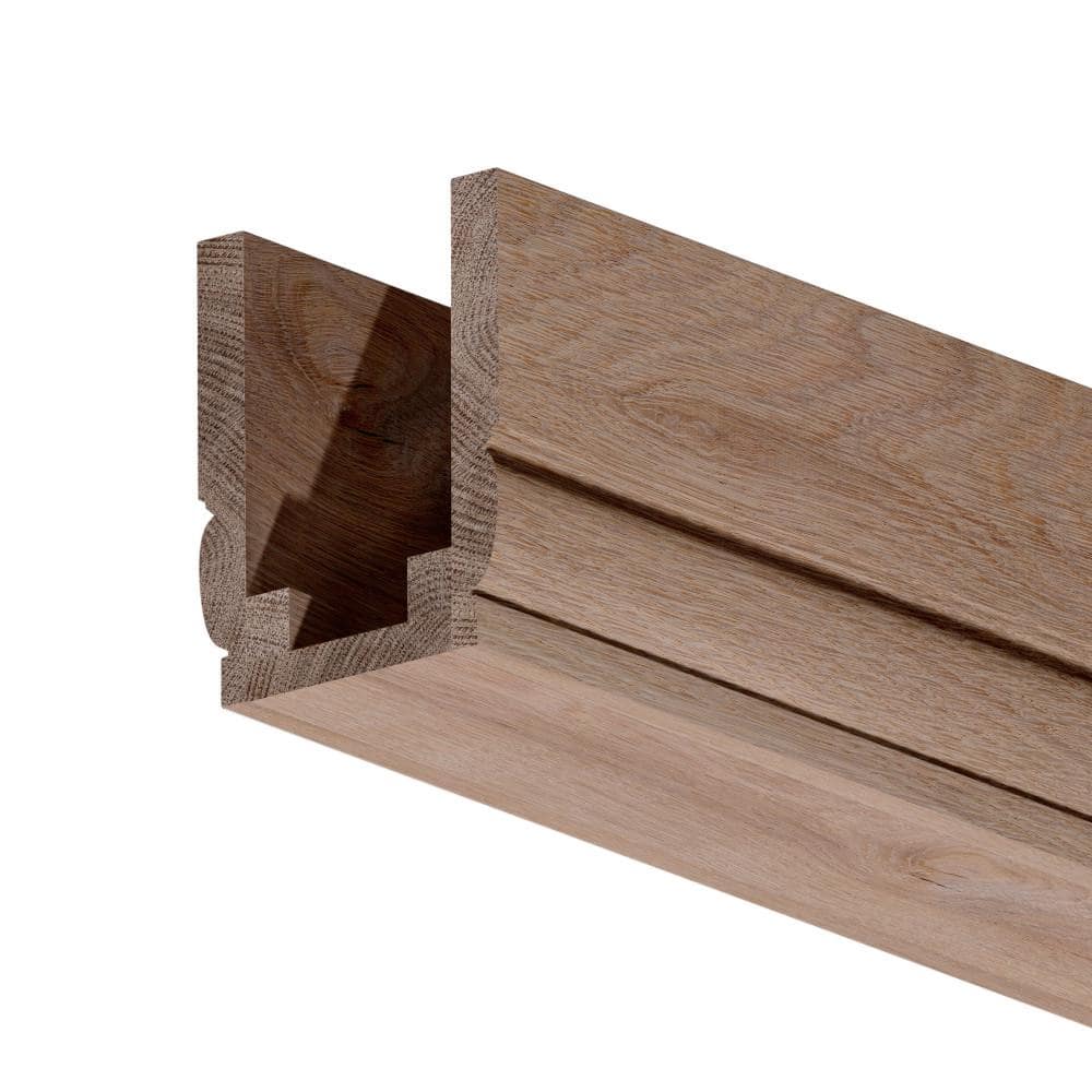 Natural White Oak Unfinished U-Shaped Decorative Beam