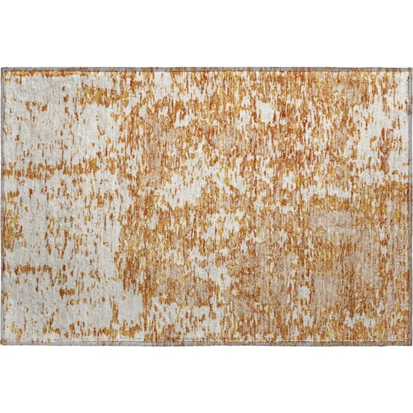 Addison Rugs Mayfield Premium Machine Washable Abstract AMF946 Copper 2 ft. x 3 ft. Area Rug