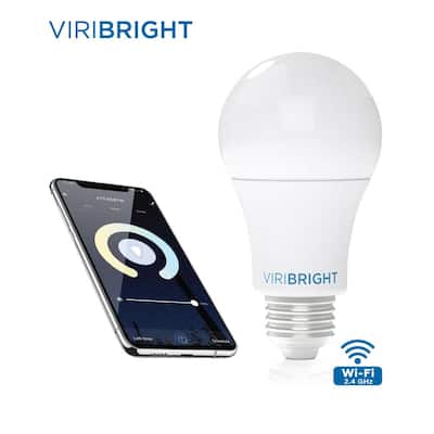 60-Watt Equivalent A19 White Ambiance 2700K Dimmable Wi-Fi Smart Connected LED Light Bulb