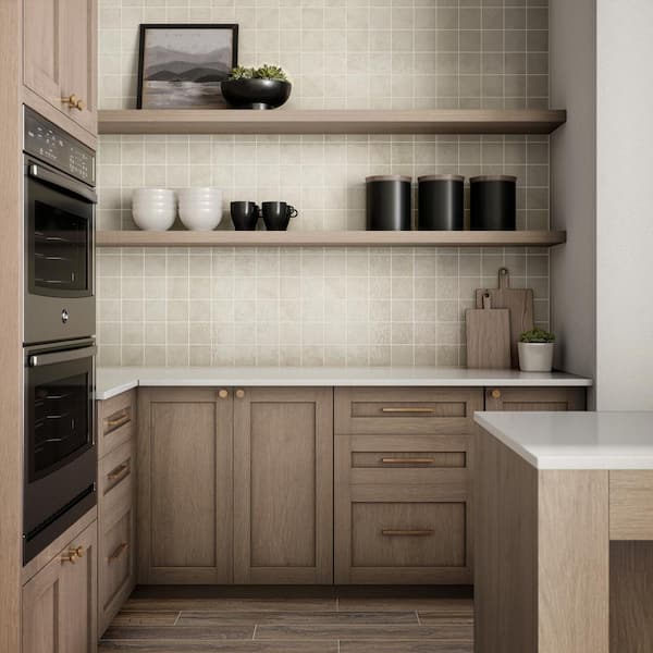 LuxeCraft Lunar White 4 in. x 4 in. Glazed Ceramic Wall Tile (0.105 sq. ft./each)