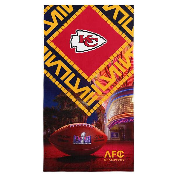 THE NORTHWEST GROUP NFL Chiefs SB58 Arrival Participant Printed Beach Towel Cotton/Polyester Blend Beach towel