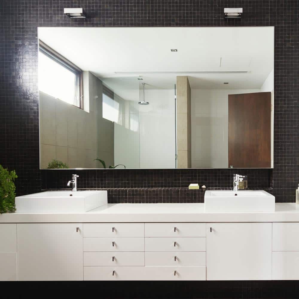 48" x 60" Frameless Polished Edge Rectangle Wall Mirror