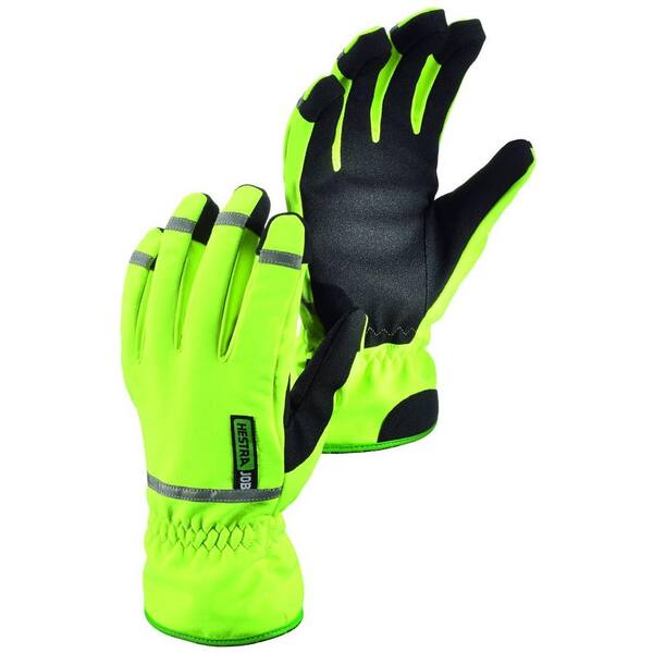 Hestra JOB W.S Turtle Size 11 XX-Large Cold Weather Hi Visability / 3M Reflective Lined Glove in High Vis Yellow