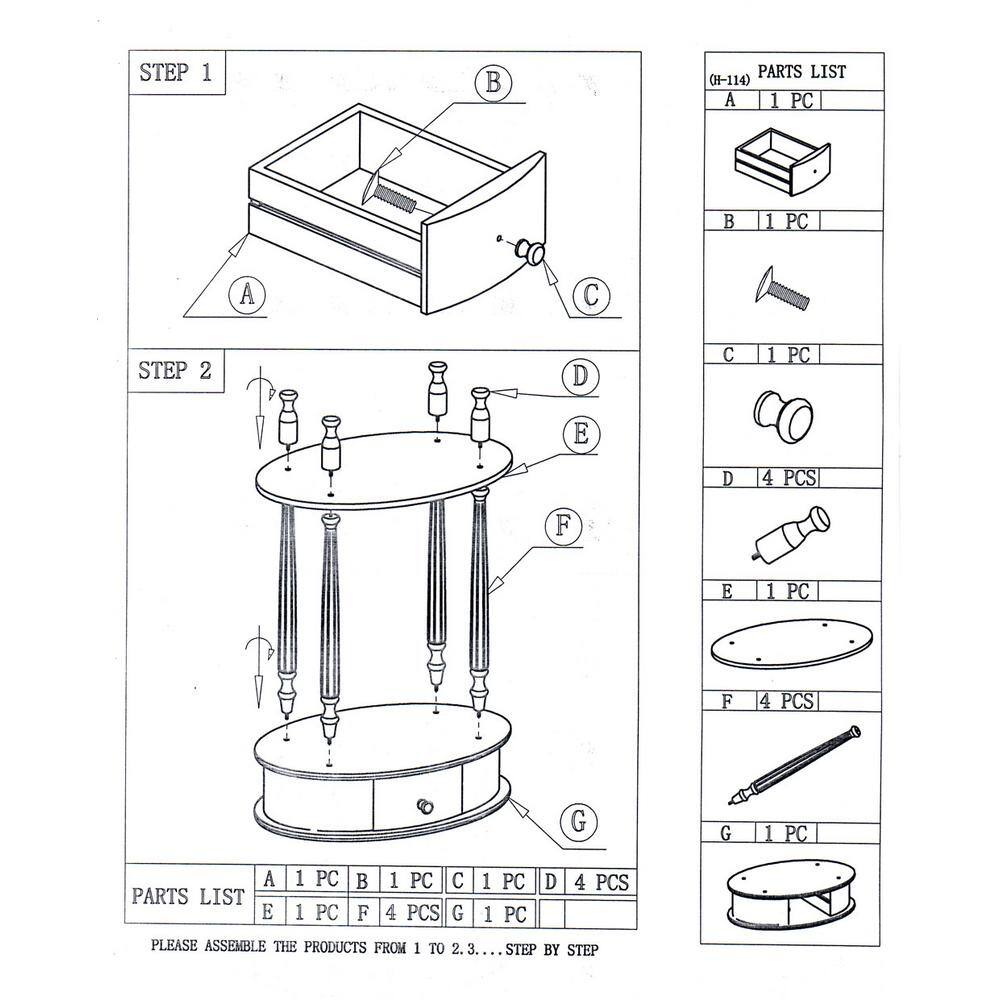Espresso Storage End Table - thumbnail 4