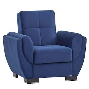 Basics Air Collection Convertible Blue Armchair with Storage