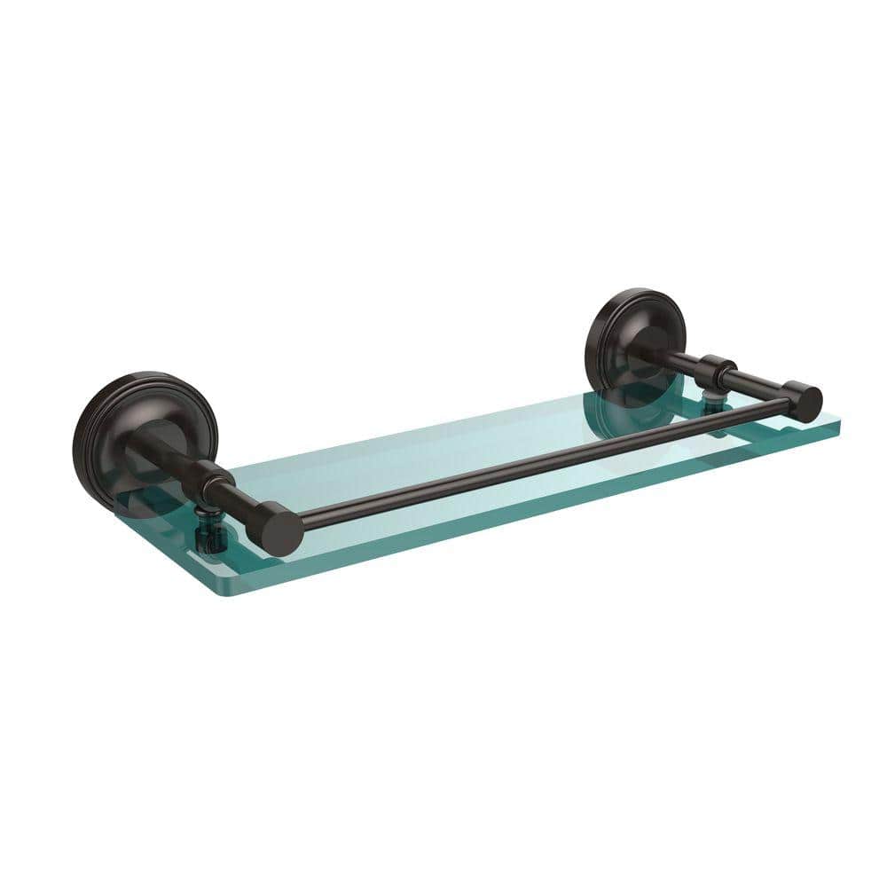 Regal Prestige 16" Oil Rubbed Bronze Tempered Glass Shelf