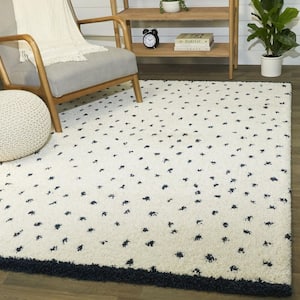 Blume Navy 7 ft. 10 in. x 10 ft. Dots Area Rug