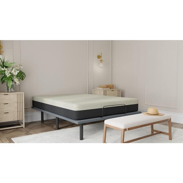 OMNE SLEEP Omne 10 in. Medium Gel Memory Foam Tight Top Queen Mattress