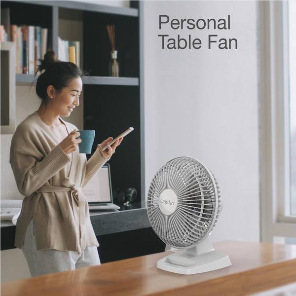 Lasko 6 in. Personal Fan 2002W - The Home Depot