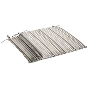 Sunbrella Highlight Linen Rectangle Indoor/Outdoor Corded Chair Pads (2-Pack)