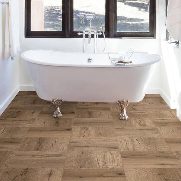 FloorPops Pickling 12 in. W x 12 in. L Peel and Stick Floor Vinyl Tiles (20 Tiles, 20 sq. ft. case)