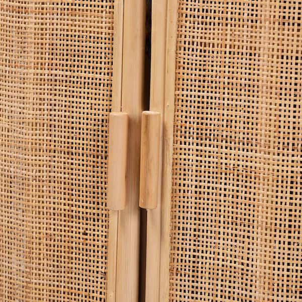 bali & pari Yanka Natural Rattan Storage Cabinet 244-13646-HD