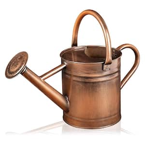 0.5 Gal. Outdoor Copper and Metal Watering Can with Removable Spout Rainwater Harvesting System