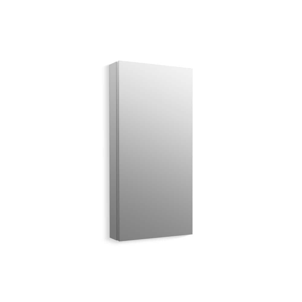 Verdera 40" x 20" Silver Aluminum Medicine Cabinet with Mirror