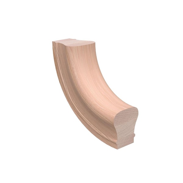Stair Parts 7014 Unfinished Red Oak Up-Easing Handrail Fitting