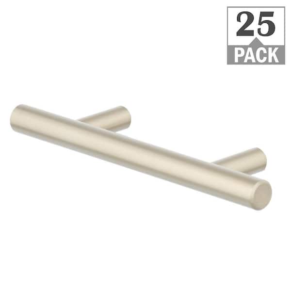 Everbilt Carbon Steel 3 in. (76 mm) Champagne Classic Cabinet Pull (25-Pack)