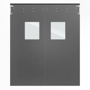 Optima 1/4 in. x 60 in. x 84 in. Single-Ply Light Gray Impact Door