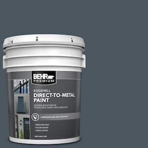 5 gal. #N480-7 Midnight Blue Eggshell Direct to Metal Interior/Exterior Paint
