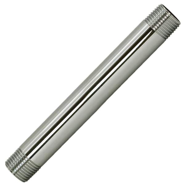 1/2 in. x 1/2 ft. IPS Lead-Free Brass Pipe Nipple in Polished Nickel