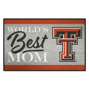 Texas Tech Red Raiders World's Best Mom 19 in. x 30 in. Starter Mat Accent Rug