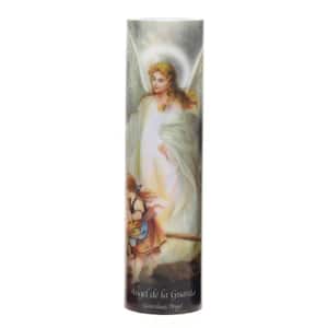 8 in. Guardian Angel LED Prayer Candle