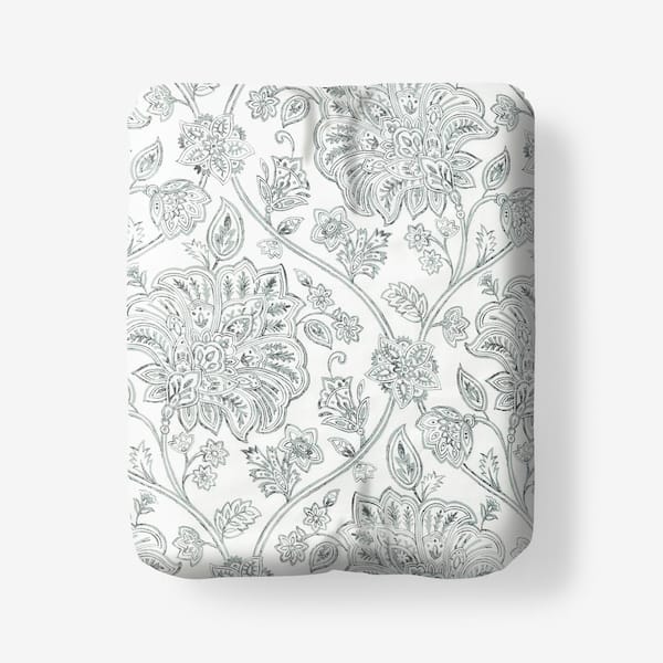 The Company Store Legends Hotel Maison Floral White Multi Sateen Full Fitted Sheet