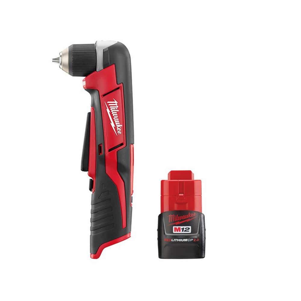 Milwaukee M12 12-Volt Lithium-Ion Cordless 3/8 in. Right Angle