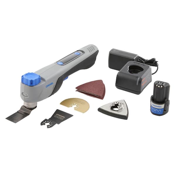 Blueprint 12-Volt Brushless Cordless Oscillating Multi-Tool with Battery and Charger Included w/ Blade and Accessory Kit