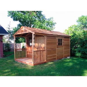 Clubhouse 8 ft. x 16 ft. Western Red Cedar Garden Shed