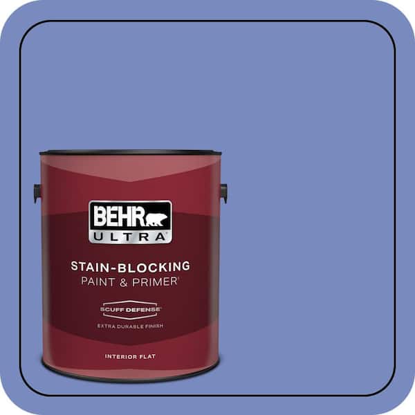 BEHR ULTRA 1 gal. #600B-5 Larkspur Bouquet Extra Durable Flat Interior Paint & Primer