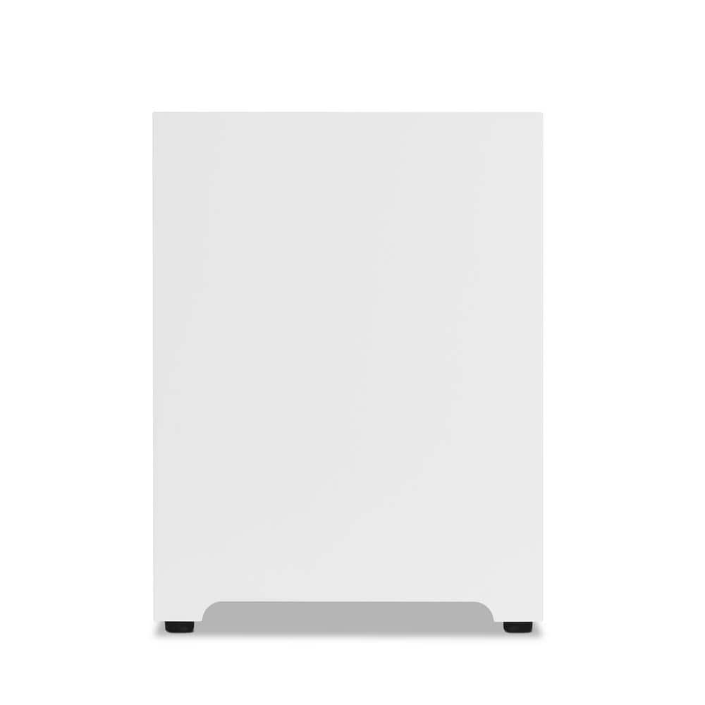 White Powder-Coated Steel Propane Tank Cover and Side Table