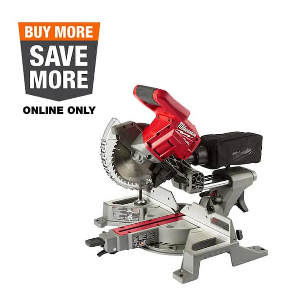 M18 FUEL 18V Lithium-Ion Brushless Cordless 7-1/4 in. Dual Bevel Sliding Compound Miter Saw (Tool-Only)