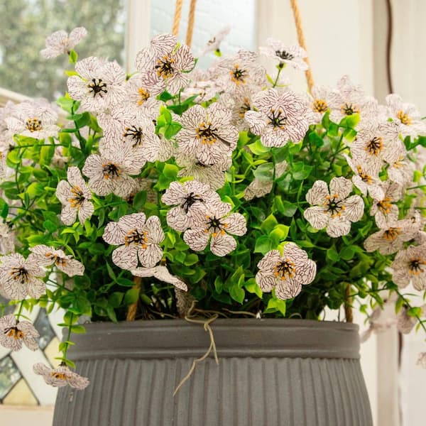 Nearly Natural 13 in. UV Resistant Artificial Daisy Bush (Indoor