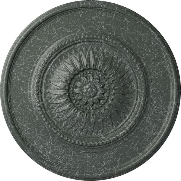 Ekena Millwork 29-3/4" x 1-1/2" Wigan Urethane Ceiling Medallion, Athenian Green Crackle