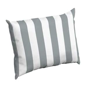 Stone Cabana Stripe Rectangle Outdoor Throw Pillow